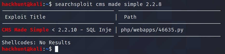 Searchsploit Result